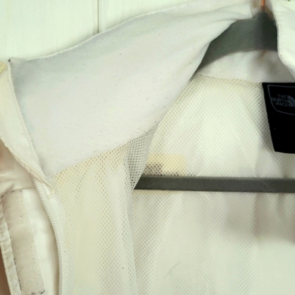 North Face Hyvent Hooded White Rain Jacket Windbreaker - Picture 2 of 15